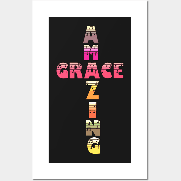 Colorful Amazing Grace Wall Art by AlondraHanley